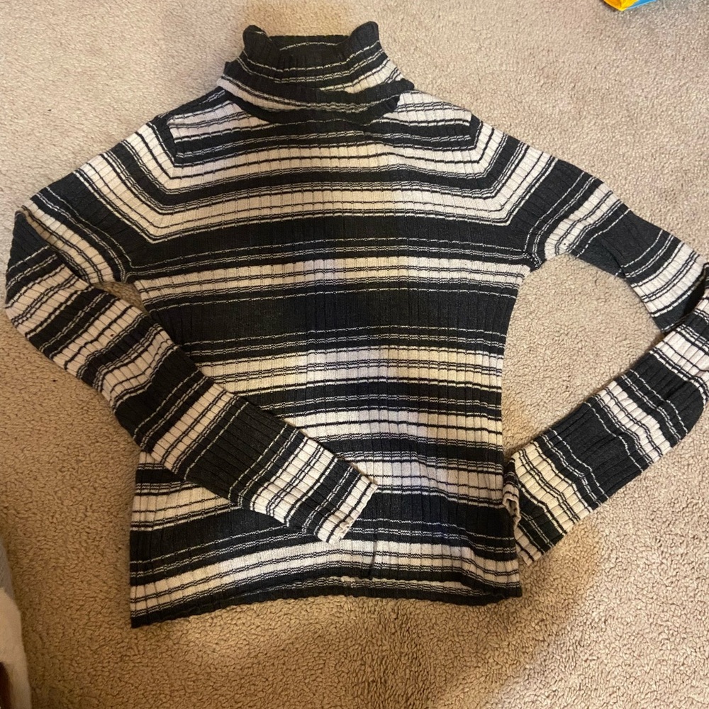 American Eagle Outfitters Striped turtleNeck top